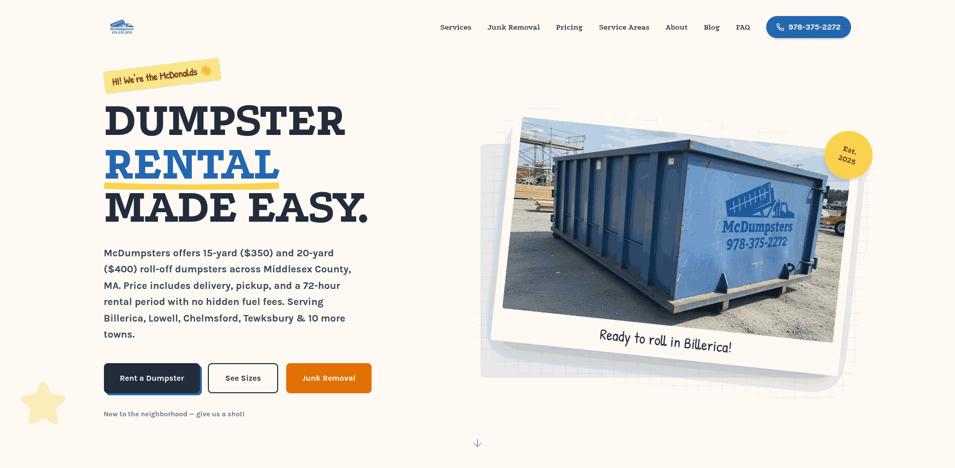 McDumpsters Disposal