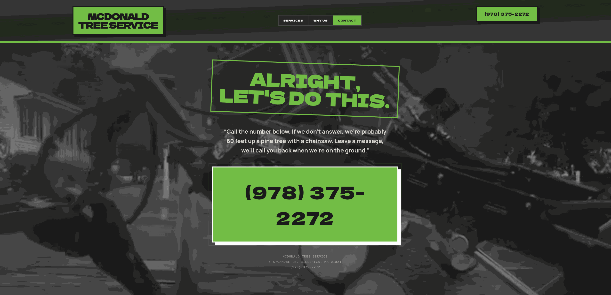 McDonald Tree Service prototype screenshot 4