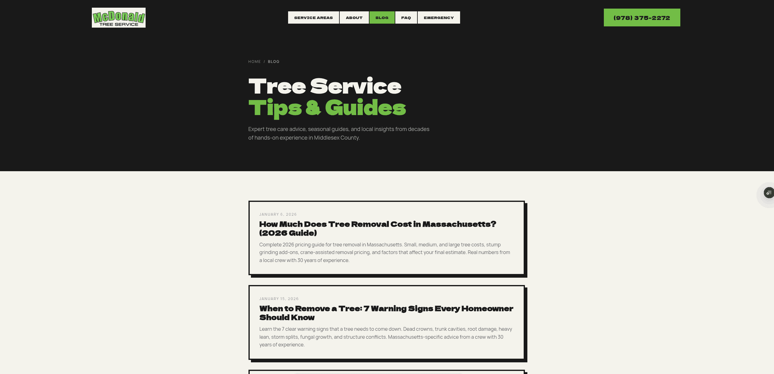 McDonald Tree Service prototype screenshot 9